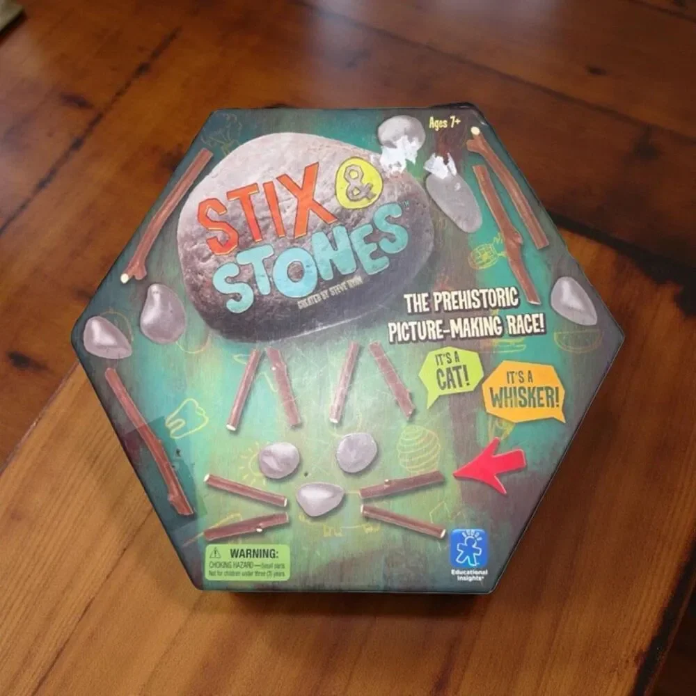 Stix & Stones Game 2010 Prehistoric Picture Drawing -Educational FUN